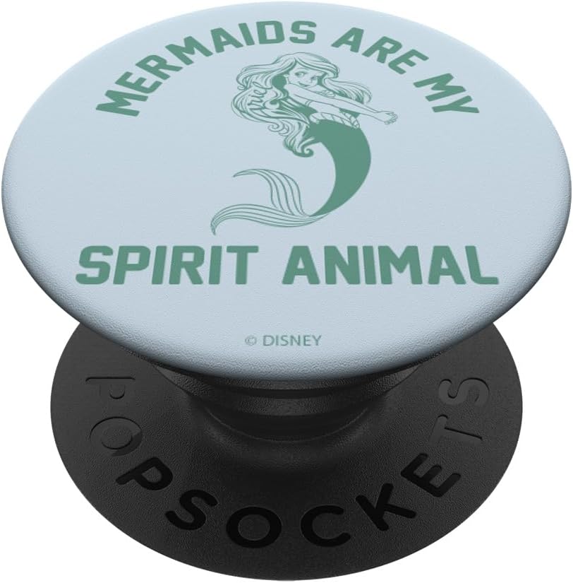 Disney Little Mermaid Ariel Mermaids Are My Spirit Animal PopSockets Standard PopGrip