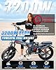 W Wallke 3200W Peak Dual Motor Foldable Electric Bike, 48V 60AH Sam-Sung Cells Battery, 200Miles Long Range Adult Ebike, 20" Fat Tire 34MPH Fast Mountain E Bike with App Control Dual Hydraulic Brakes #1