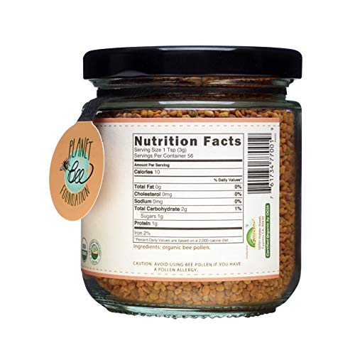 Greenbow Organic Bee Pollen - 100% Usda Certified Organic, Non-Gmo, Pure, & Natural Bee Pollen - Superfood Packed With Proteins, Vitamins & Minerals - Kosher Certified, Gluten Free - 155G #TOP1