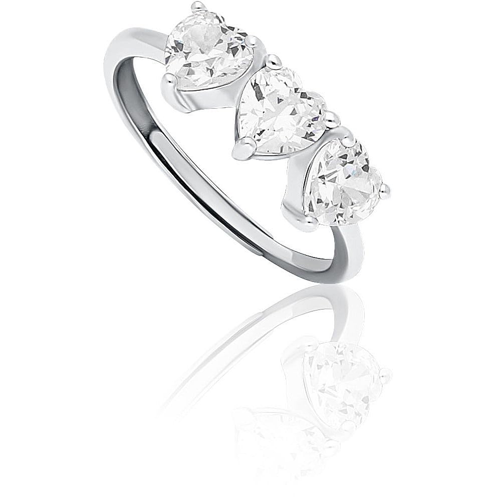 Bague zircone en argent sterling INS028AN243RHWH le cadeau parfait