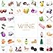 Wine Aroma Kit, Tasting & Smelling Aroma Set For Both White & Red Wines, 80 Aromas, Training Educational Gift - Beginners & Sommelier Master, Book & Accessories Guide Included Wine Game Gifts Holiday