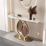 Forme semi-circulaire peu encombrante : conçue avec une silhouette raffinée en demi-lune, cette table console s'adapte parfaitement contre le mur pour maximiser l'espace au sol. Son profil incurvé améliore l'attrait visuel tout en conservant un look propre et épuré, idéal pour les petites entrées, les appartements ou les couloirs étroits qui ont besoin à la fois de forme et de fonctionnalité.