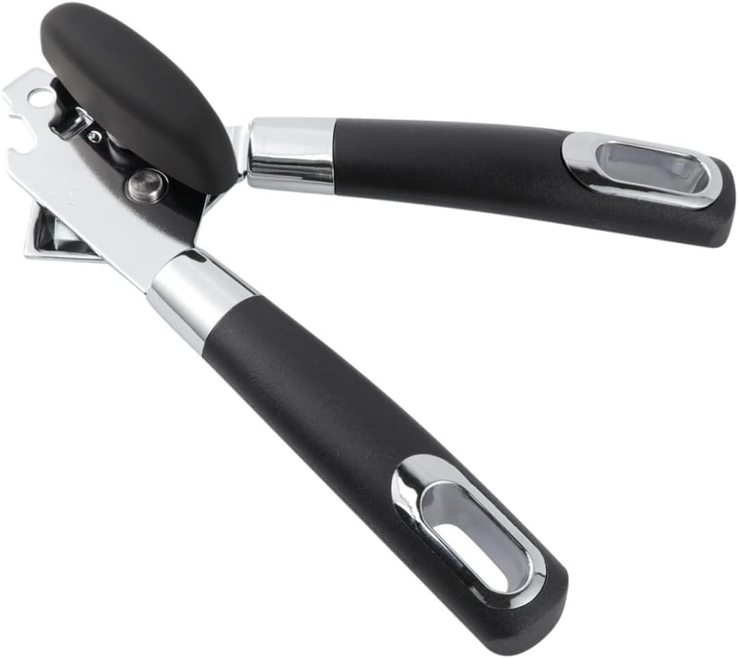 Manual Can Opener, Multi-Function Bottle Opener Wine Openers Stainless Steel Tin Opener Handheld Bottle Opener Handheld Canner Canopener Handle Printable