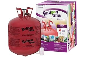 Party Favors Supplies Premium Quality Refillable Helium Tank Size D (2.2 Cubic Feet)