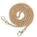 Purse Chain Replacement, Luxiv Women Purse Chains Gold Handbag Chains DIY Shoulder Cross Body Bag Chain 47'' Metal Handbag Gold Cross Body Chain Replacement Straps Chain Purse Making Supplies (Gold)