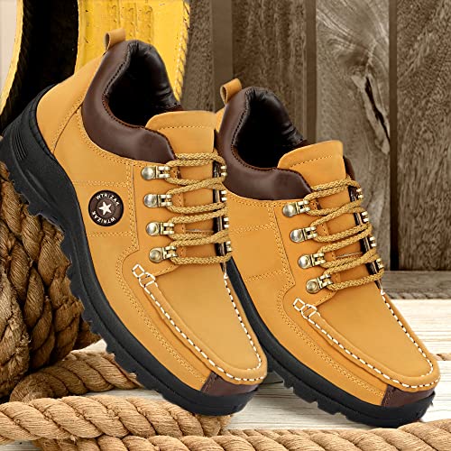 Image of Men's Stylish Synthetic Lace-ups Boots