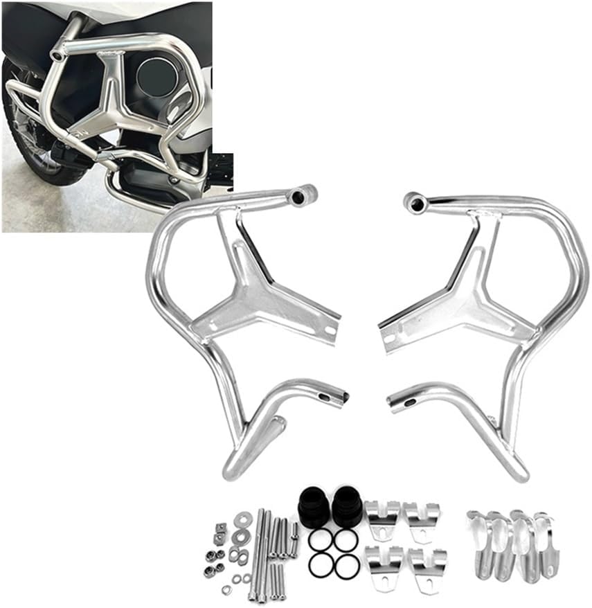 Engine Guard Crash Bars Motorcycle Engine Highway Guard Crash Bar Bumper Frame Protection for R1200GS for Adventure 2014-2019 Motorbike Crash Bar Bumper