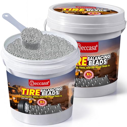 Tire Balancing Beads, Tub Tempered Glass 13.2LBS (3KG*2 Bulk Tub)