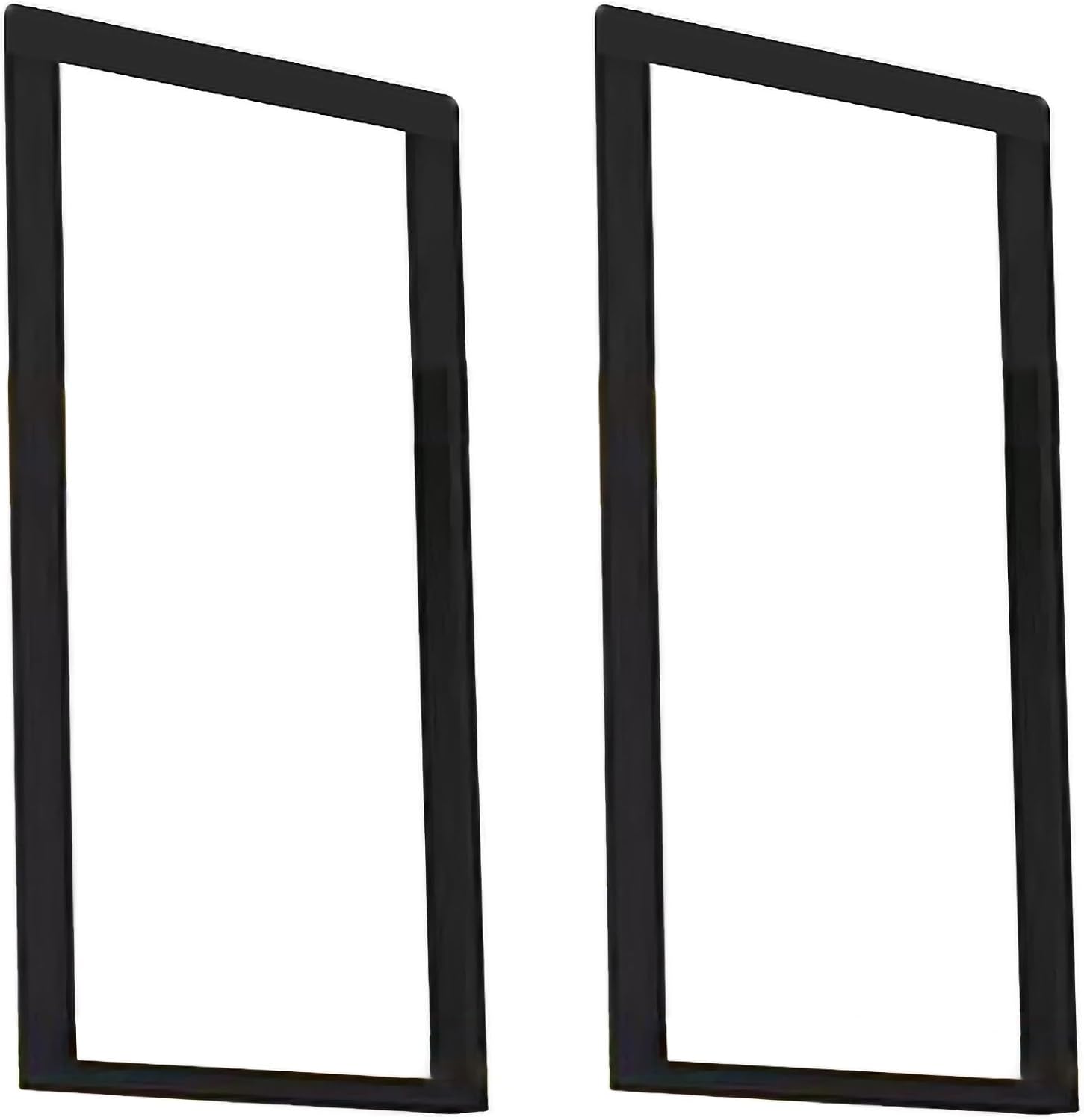 Square Pipe Shelf Bracket (No Plank), 30cm x 50cm Metal Hanging Shelf, Heavy Duty Shelf Bracket, Ceiling Mount Shelf with Install Screw ( Color : Black , Size : 2 Pack )