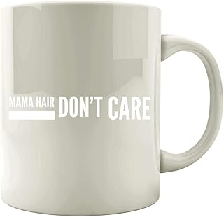 Funny Mom - Mama Hair Don't Care - Motherhood Baby Shower Parenthood Humor - Colored Mug