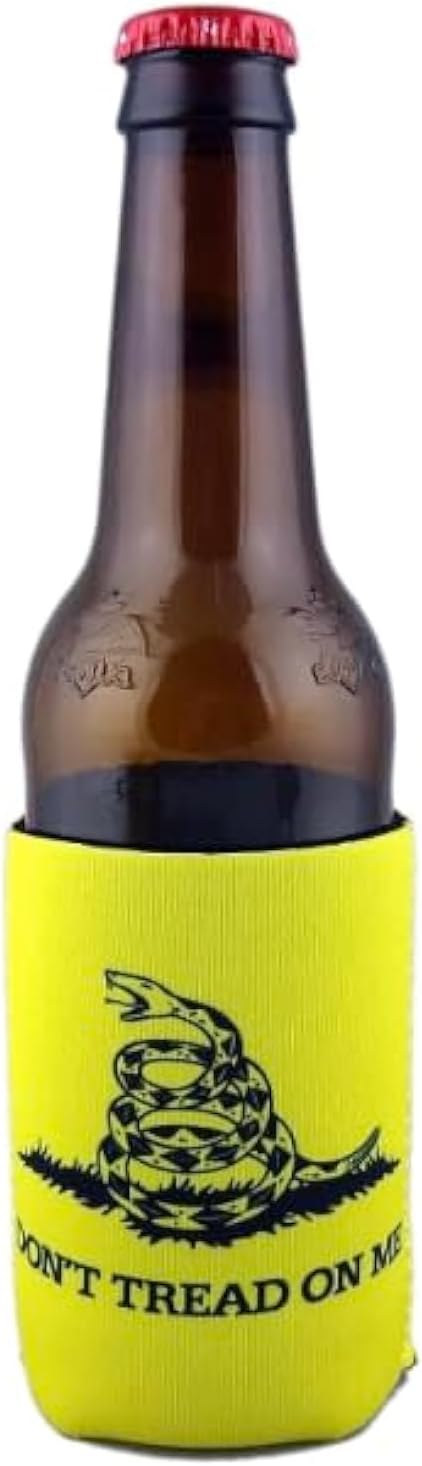 PKM Collapsible Neoprene Can Coolers Texas Flag Baseball Make America Great Again Reagan Bush 84 -Dont Tread on me - Trump 2024 (Texas Flag Star, Regulare 12 oz Can Cooler)