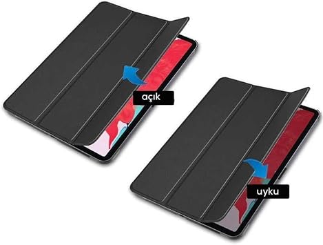 Apple Ipad Pro 11 İnç 4. Nesil M2 2022 Ile Uyumlu Flip Smart Standlı Akıllı Kılıf, Siyah