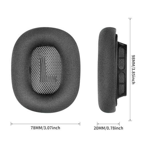 Coussinets AirPods Max MOLGRIA en maille durable et mousse douce gris spatial