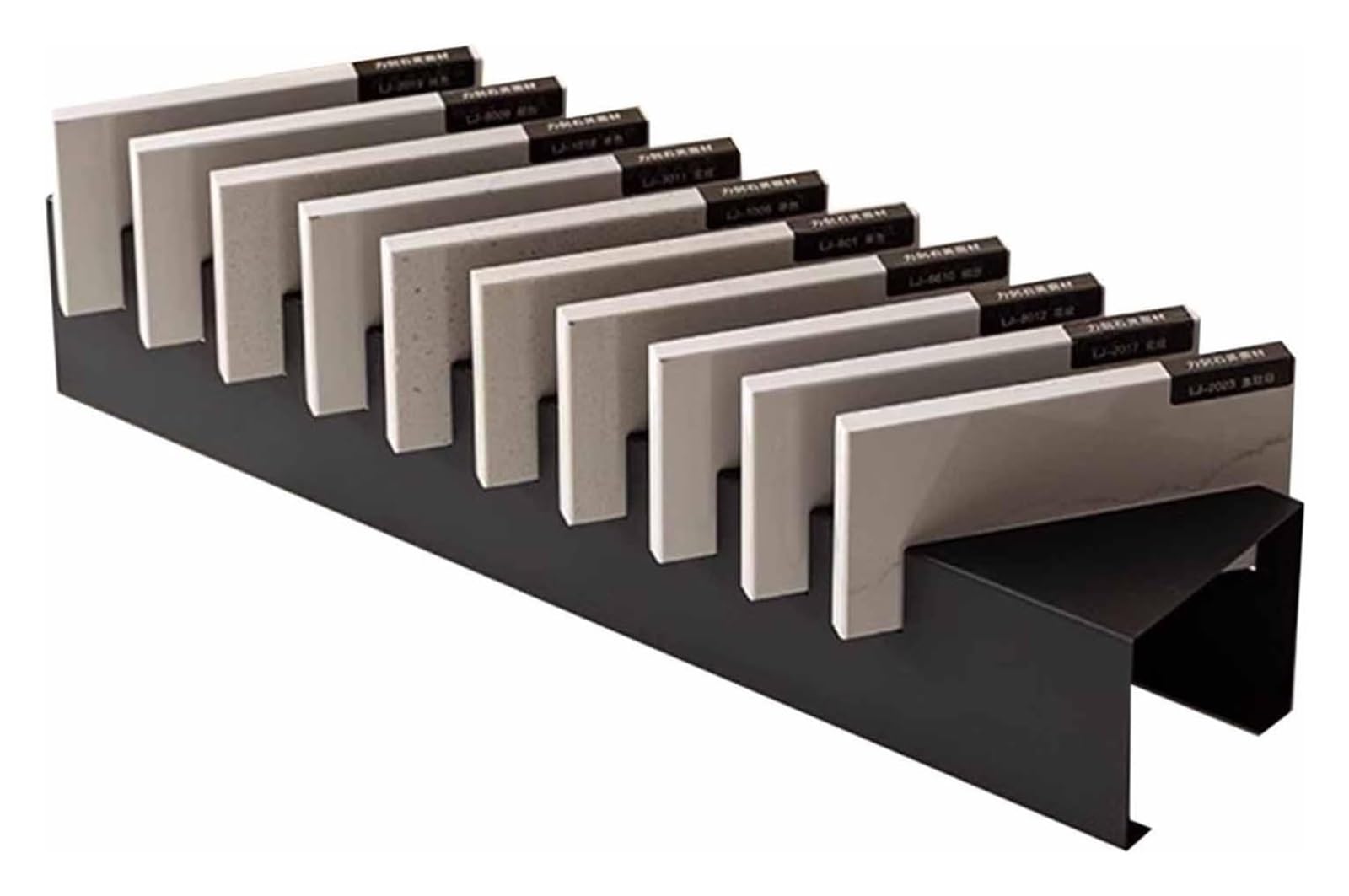 Présentoir d'échantillons de carrelage ultra stable pour dalles de grand format