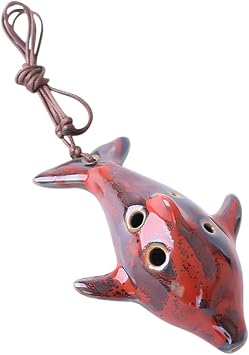 BESPORTBLE Ocarina Flute 6 Hole Ceramic Instrument Lightweight Musical Tool for Christmas Random