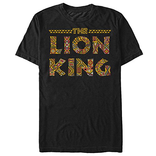 T-shirt Roi Lion Disney vêtement homme noir taille L imprimé Sahara