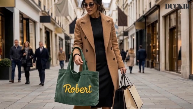 Bolsa Tote de Pana Personalizada para Mujer miniatura 7