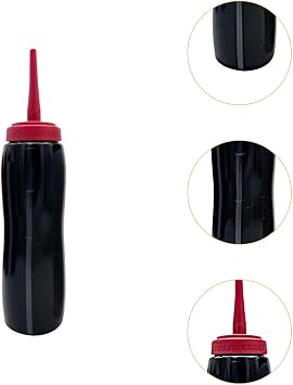Water Bottle for Sports and Outdoor Activities Fitness, Black Long Mouth