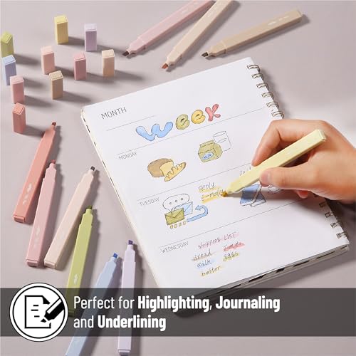 image for Mr. Pen- Aesthetic Highlighters, 10 pcs, Colorful, Chisel Tip, Cute Hi