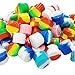 EWELL 100Pcs Non-Stick Silicone Wax Dab Containers 2ml Multi Use Storage Jars Cream Emulsion Bottles Assorted Colors