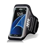 Samsung Galaxy S7 Edge Sport Exercise Armband, JOTO Sport Protective Armband Case, with Key Holder, Credit Card / Money Holder, Sweat Proof, Best for Gym, Running , Exercise , Workout(Black)