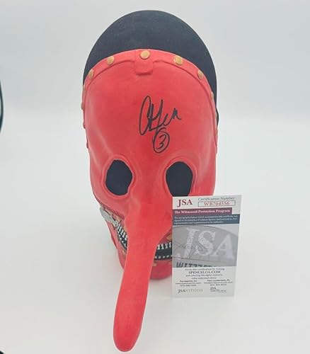 CHRIS FEHN SIGNED SLIPKNOT DRUMMER FULL SIZE MASK AUTOGRAPH AUTOGRAPHED JSA 556