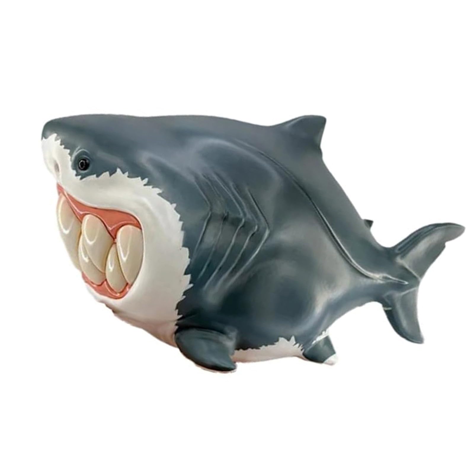 Poisson souriant à dents figurine créative pour orner la maison