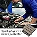 8pcs Spark Plug Heat Shield Sleeve, 2500 Degree Spark Plug Boot Protector Thermal Protection Insulator Sleeve Wire Heat Covers for LS1 / LS2 SBC BBC 350 454 Car Truck