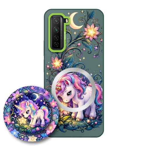 Case for Huawei P40 Lite 5G/Nova7SE with Magnetic Detachable Grip Stand
