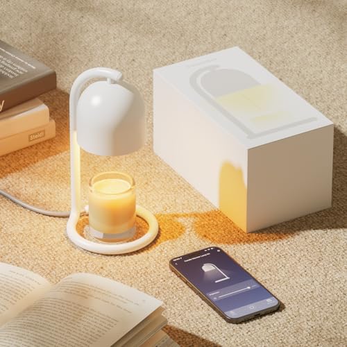 AIMPET Wi-Fi/Bluetooth 対応 RGB 多色 LED フロアスタンドライト 無段階調光調色間接照明 寝室用スマートフロアランプ (キャンドルウォーマー(ギフトボックス入り))