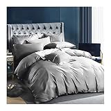 SISTEMA DE SÁBANAS DE SÁBANAS DE TAMAÑO DE CAMA GRANDE DE 4 PIEZAS. Nuestro sedoso 50 0TC 100% Egipcio Long-Staple Algodón satinado / Sateen All Temporada Edredón / Cubierta de edredón Conjunto de hojas ajustadas Presenta una apariencia acogedora y en vivo - MEDIDAS DE CUBIERTA DE PULSCIONES POR 220x240 CM / 200x230 CM - Tamaño de las hojas ajustadas es 150x180 CM / 180x200cm