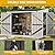 DWVO 7x4 FT Outdoor Weatherproof Storage Shed, Secure Metal Bike Shed w/Lockable Entry, Garden Storage Solution for Lawn Equipment, Tools, Waste Bin, Dark Gray