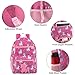 Trail maker 17” Kids Character School Backpacks Plush for Girls with Side Pockets, Padded Straps (Plush Cherry Unicorns)
