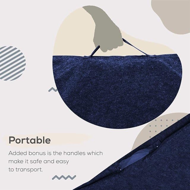 Miniatura 4 de Dining Table Leaf Storage Bag, Thick Felt Secure Fit, Ultra-Soft, Scratch-Resistant with Adjustable Closure BLUE, 29 x 50 1 PACK