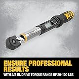 DEWALT Torque Wrench, 3/8 inch Drive, Digital Torque Wrench (DWMT17061) - Image 6