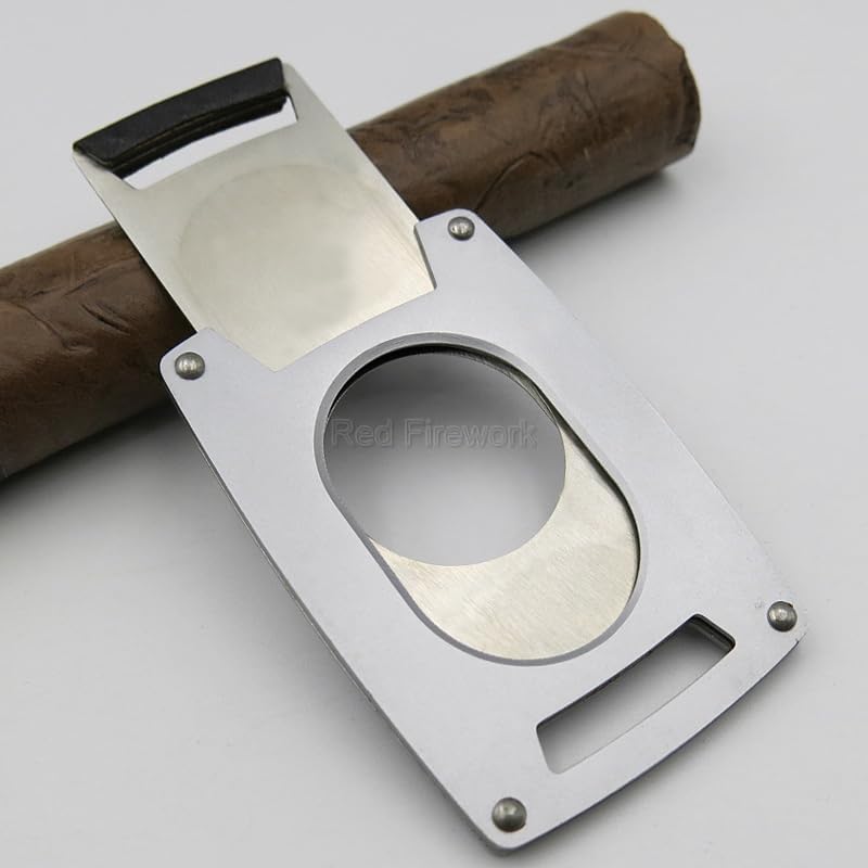 Cigar Cutter Stainless Steel Double Edge Scissors Slicer Portable Metal Smoking Accessories Tool