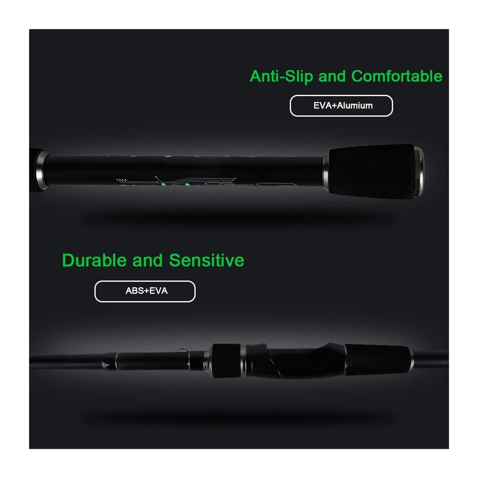 Canna da pesca telescopica 24T in fibra di carbonio 2.1M .4M .7M Canne spinning viaggio Peso esca 3-18g 6-27g