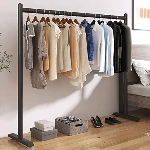 Tringle à vêtements robuste en métal avec étagère de rangement basse - 5