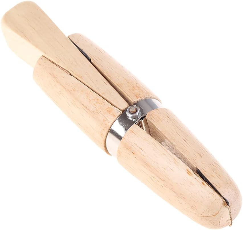 Clamp Wooden Jewelers Holder Jewelry Making Benchwork Professional Hand Tool For Polishing and Repairing Rings, as the picture shows, Brown