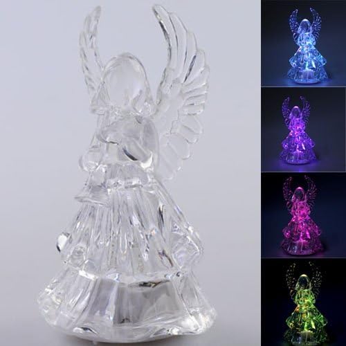 Halloween Christmas Gift Colorful Beautiful Hard Plastic LED Light of Bugling Angel Girl : By Fong1Shop
