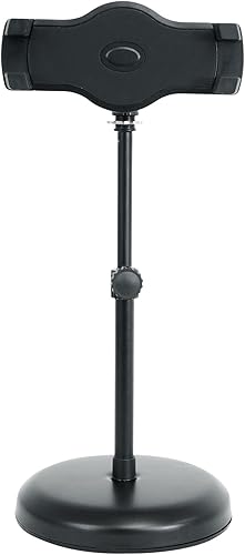 Miniatura 10 de Rockville iStand 7 iPadiPhoneTeléfonoTabletaEscritorio Estudio StandAltura Ajustable + Micrófono Clip