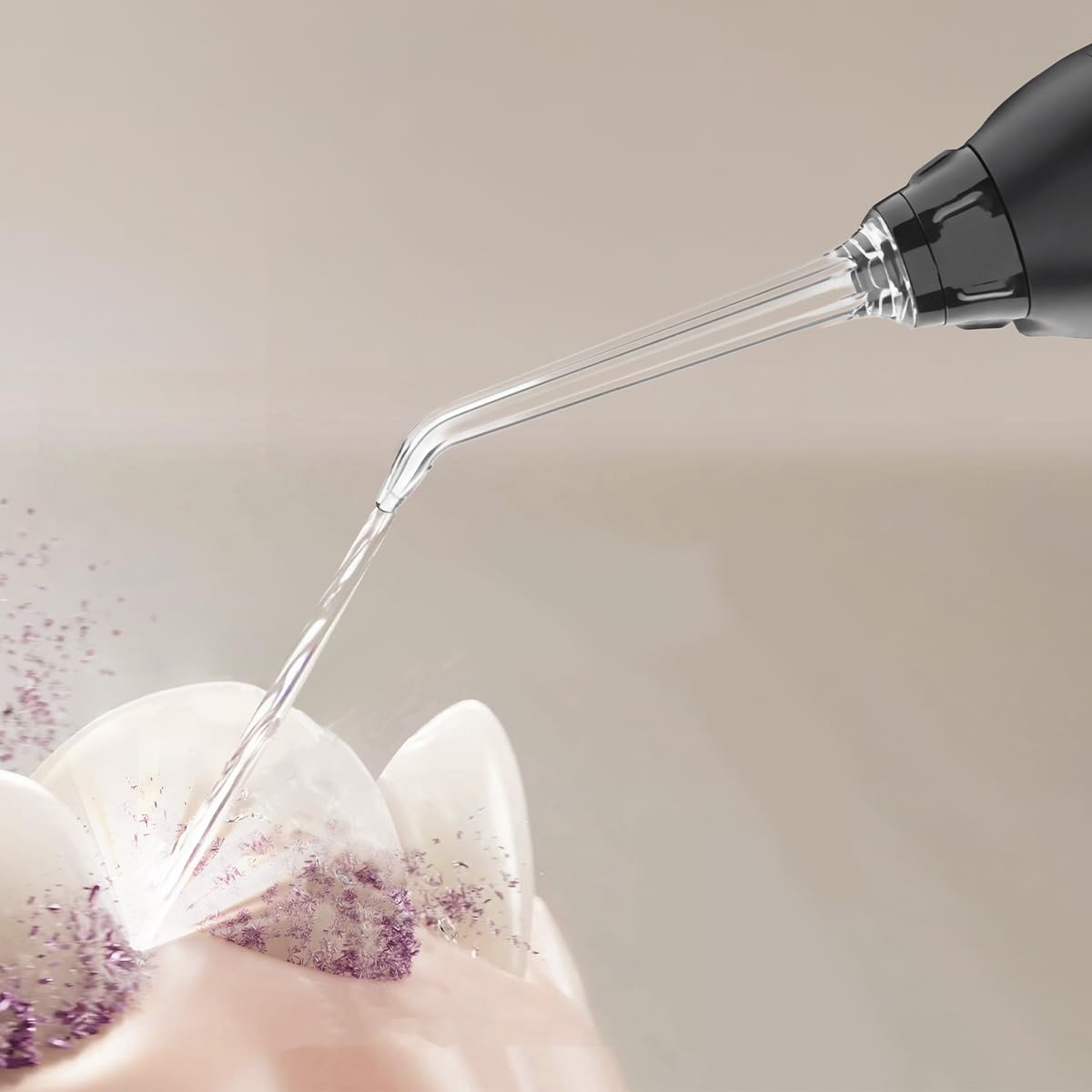 Cecotec Idropulsore Dentale Portatile Irrigatore Orale Professionale ToothCare 6000 Jet Liberty.Auton. 30 Giorni, Serbatoio 180ml, 30-80PSI, 1500 Impulsi/min, Testine Magnetiche, IPX7, Igiene Completa