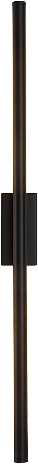 Modern Wall Sconce Simple Linear LED Wall Lamp Living Room Sofa Background Wall Sconces Bedroom Bedside Hotel Corridor Foyer Hallway 3000K (Black, 23.6 inch-8 Watt)