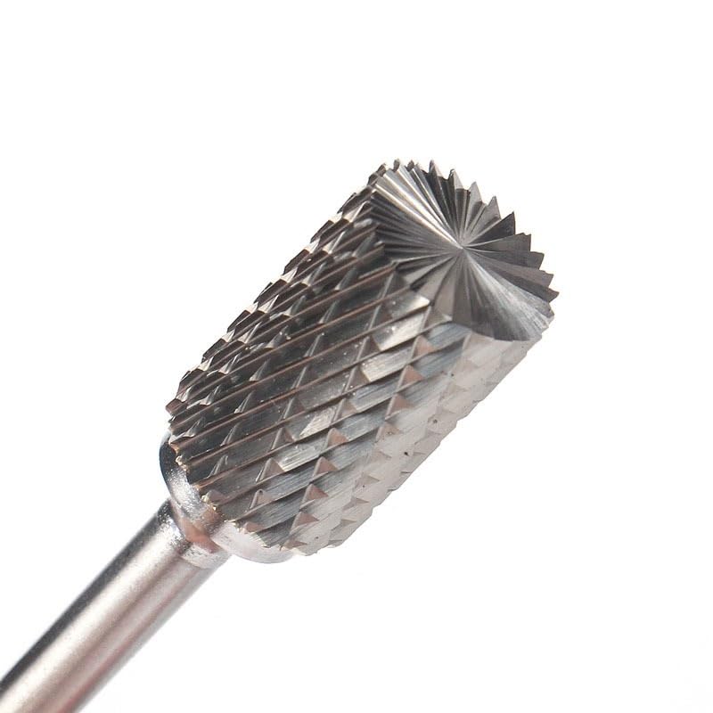 Molding Router Bit Set, Solid Tungsten Carbide Burr Rotary Rasp File, AX Cylindrical Shape Double Cut Milling Cutter for Die Grinder Drill Bits(Carbide Burr AX 6x10)