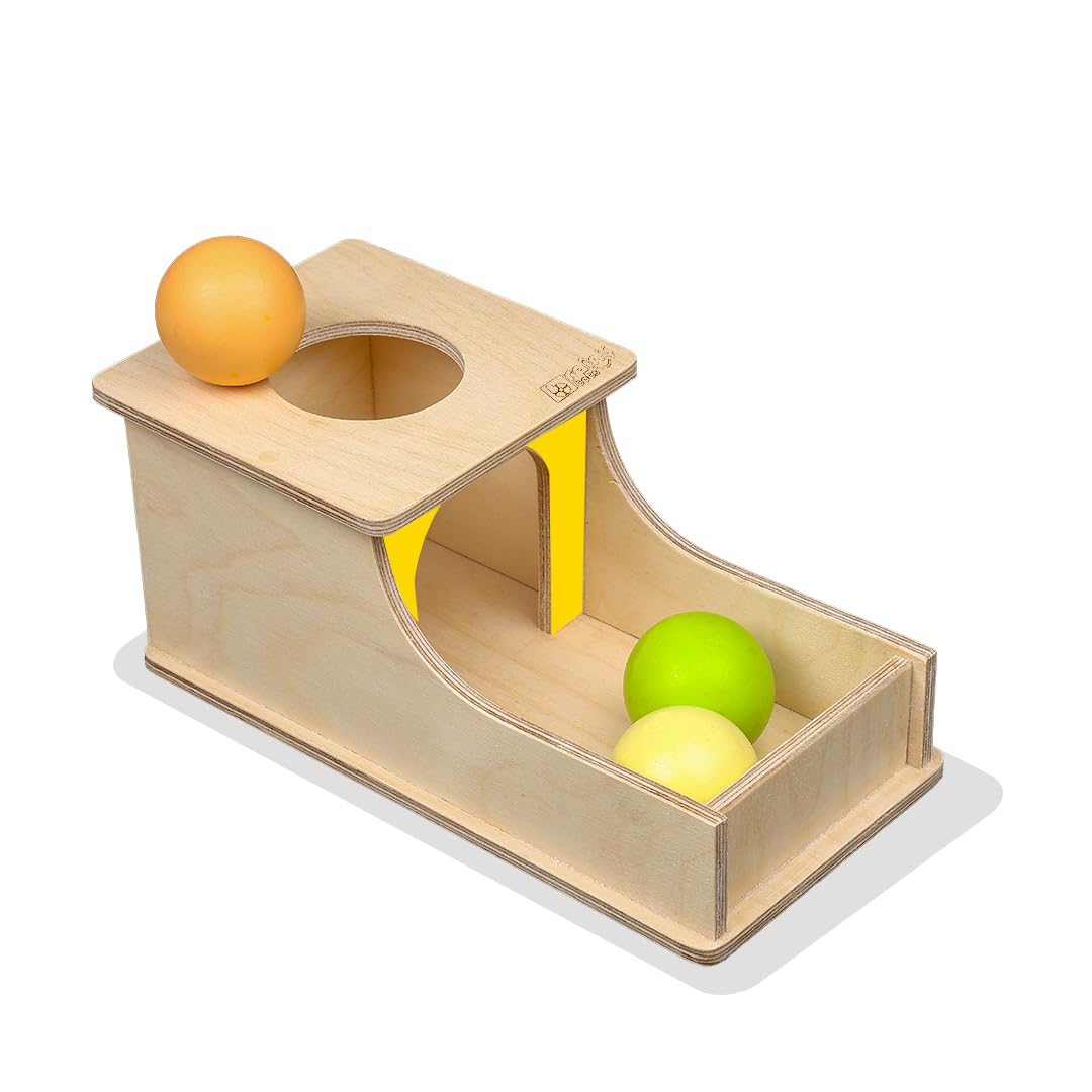 Brainytots Object Permanence Box | Box with 3 Balls | Montessori Inspired Educational Toy | Improves Fine and Gross Motor Skills | Teaches Object Permanence and Hand Eye Coordination (B0D2RJ78YX) Amazon Price History, Amazon Price Tracker