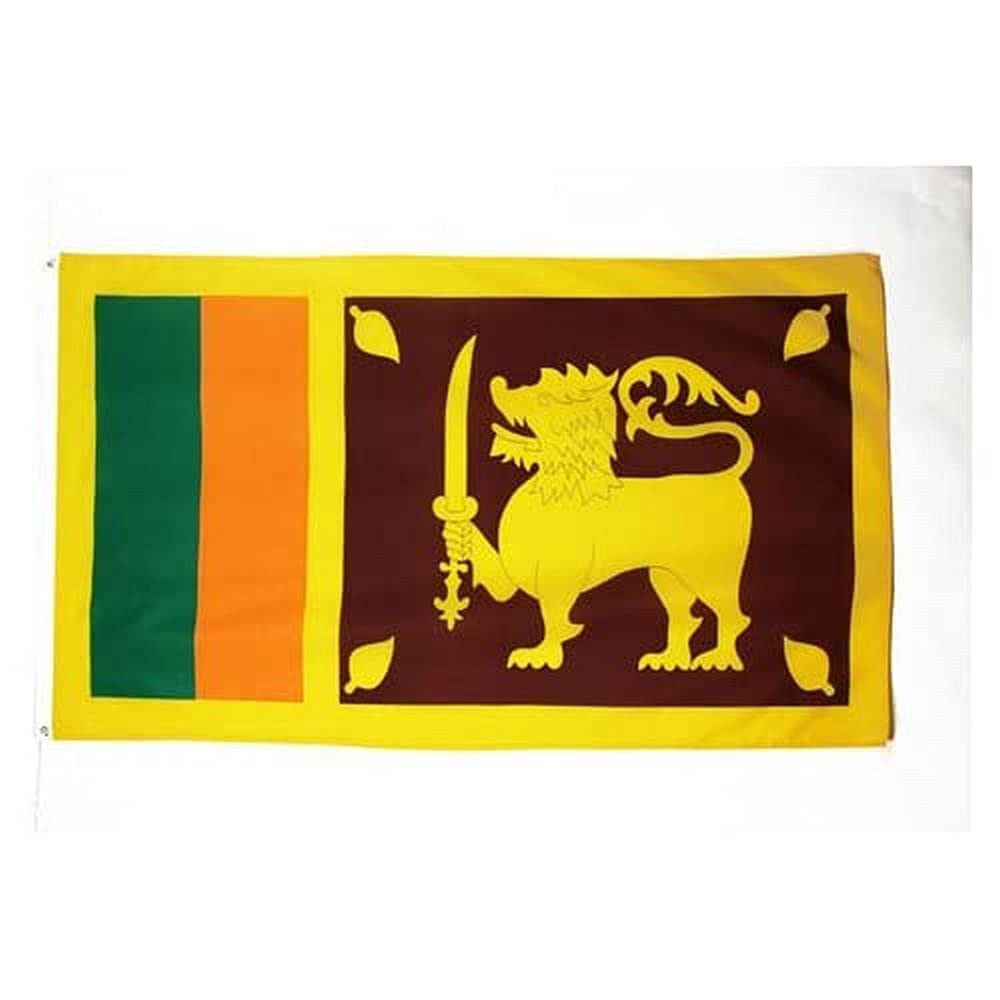 AZ FLAG - Sri Lanka Flag - 2x3 Ft - 100D Polyester Sri Lankan Banner with Two Metal Grommets - Fade Resistant - Vivid Colors - 2' x 3' Feet - 90x60 Cm