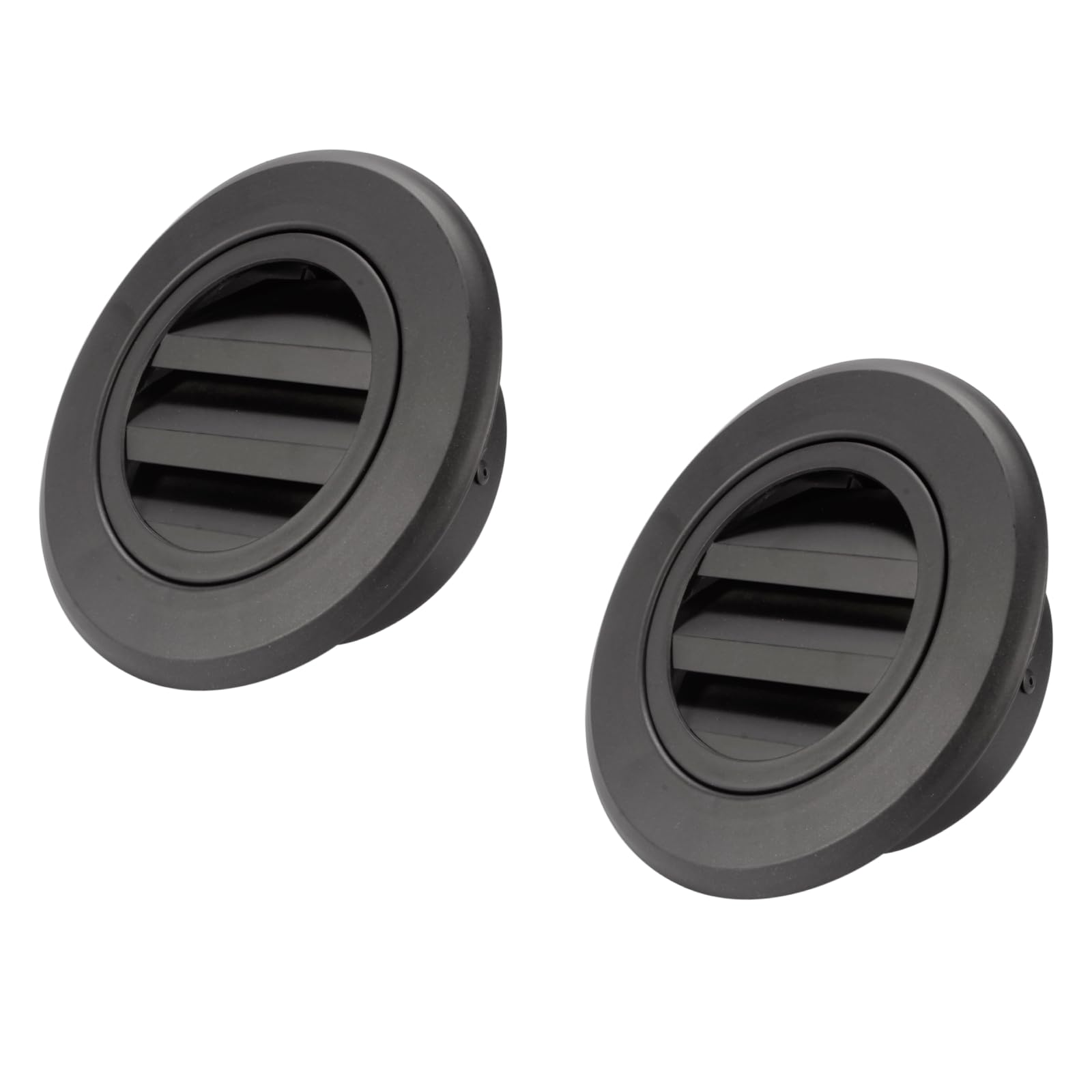 Hon&Guan 4 Inch Soffit Exhaust Vent, Aluminum Soffit Vents 4 inch Dryer Vent Cover Round with Built-in Fly Screen Mesh for Bathroom Kitchen Bedroom