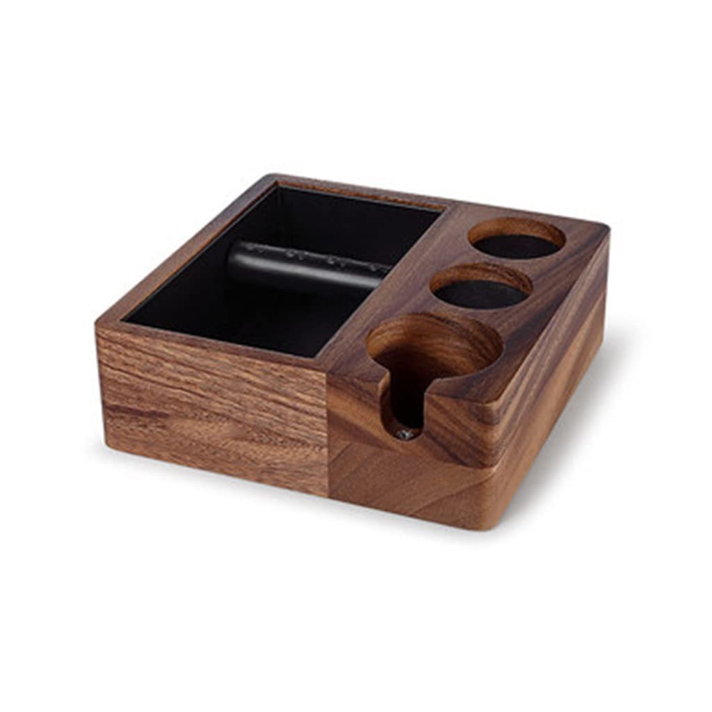 Boîte à frapper en bois et support de porte-filtre pour éliminer le désordre