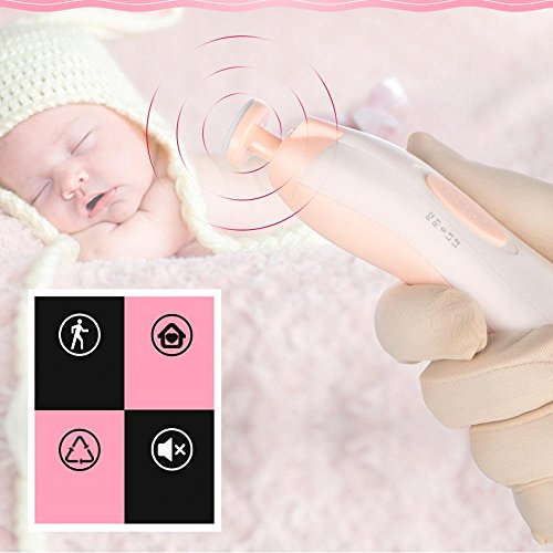 (Rosa) – Aparador elétrico de lixa de unhas para bebês – Kit de manicure automático Jaybva Safe para