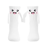 Funny Kids Baby Unisex Magnetic Holding Hand Socks - Toddler Silly Socks with Smile Design, Children 1-10 Years